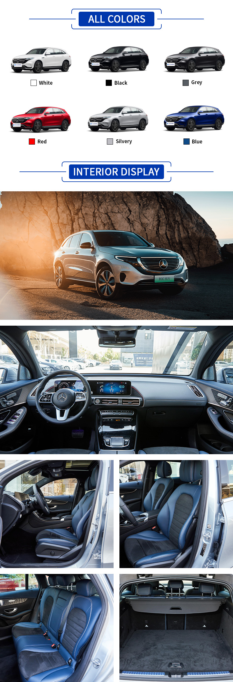 Mercedes-Benz EQC All Colors,Mercedes-Benz EQC All Interior Display